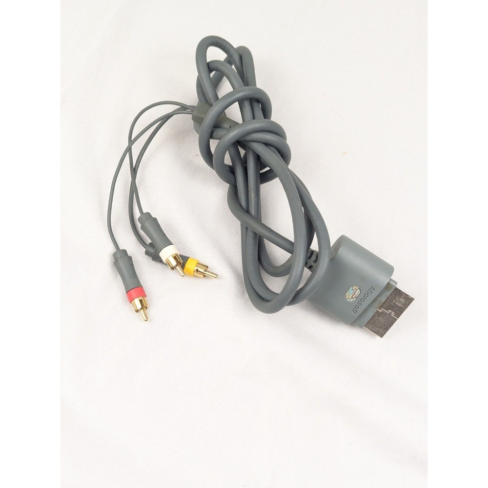 Genuine Microsoft Xbox 360 Composite AV RCA Cable Cord‎ OEM X810973-001